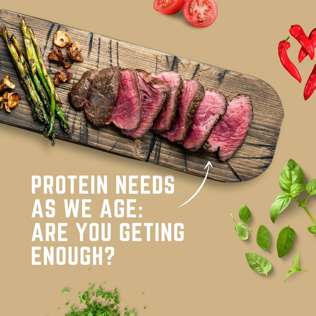 Protein needs as we age Are you geting enough